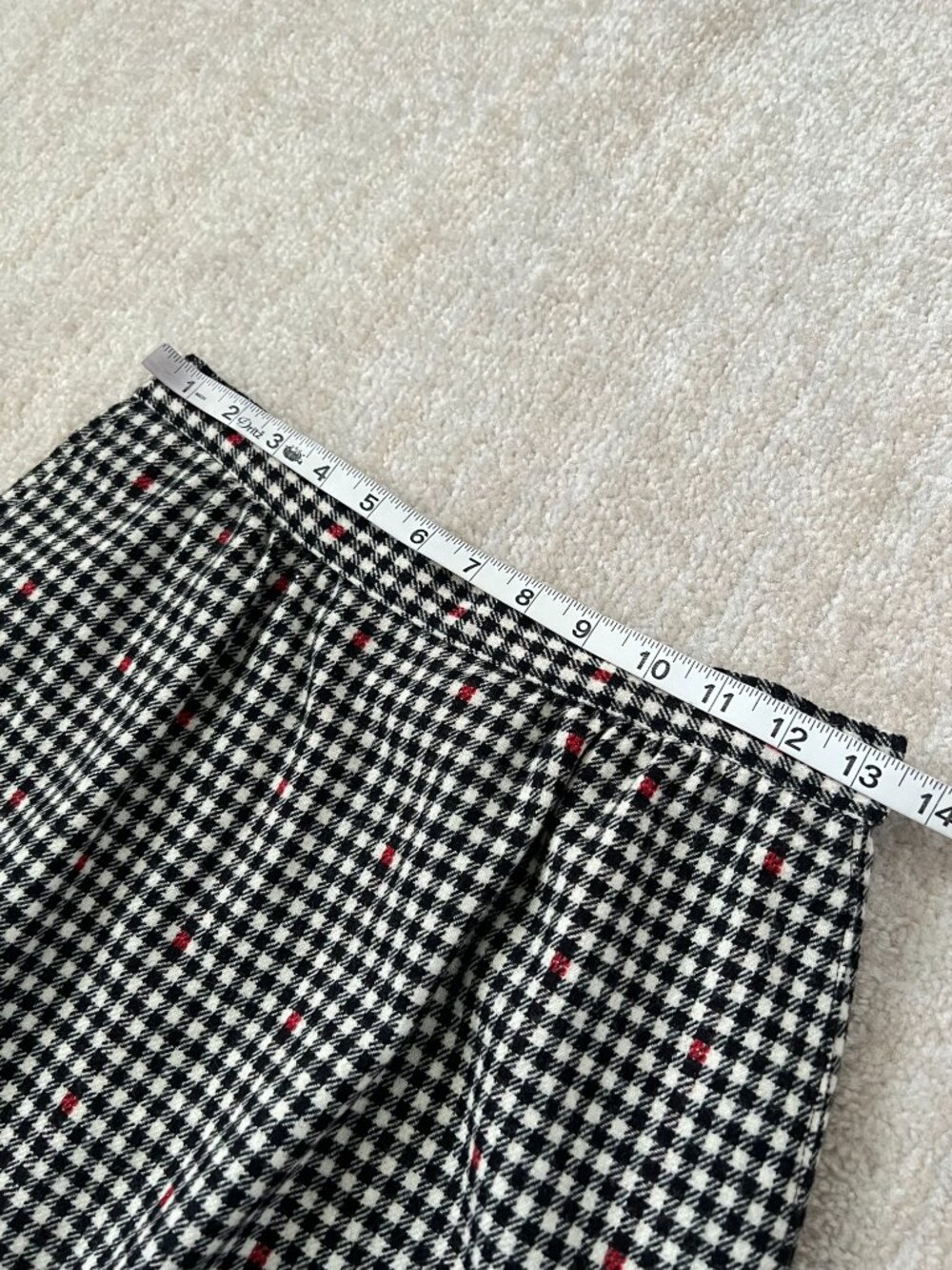 Vintage Pendleton 100% Virgin Wool Plaid Skirt 6 - Picture 6 of 6